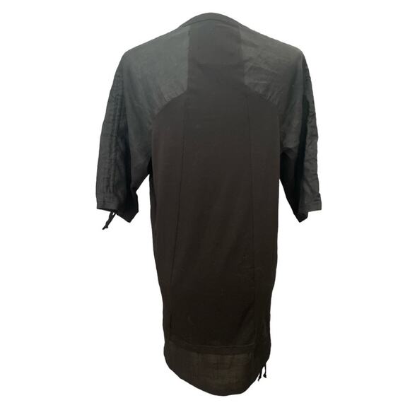 Ron Tomson Capsule Black Cotton/Linen Tunic L - Picture 4 of 10